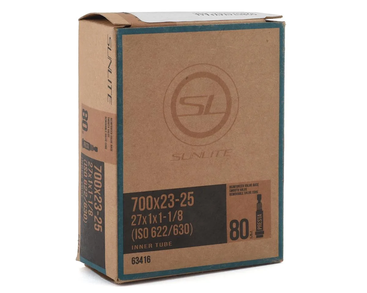 Sunlite Standard 700c Inner Tube (Presta) (23 - 25mm) (80mm) - view 2